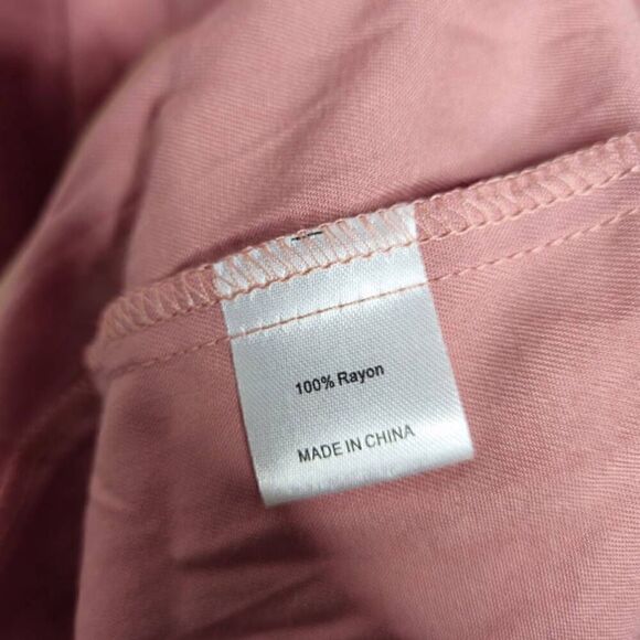 Merokeety Boho One Shoulder Side Split Tiered Smocked Midi Dress Size Small - Picture 9 of 9